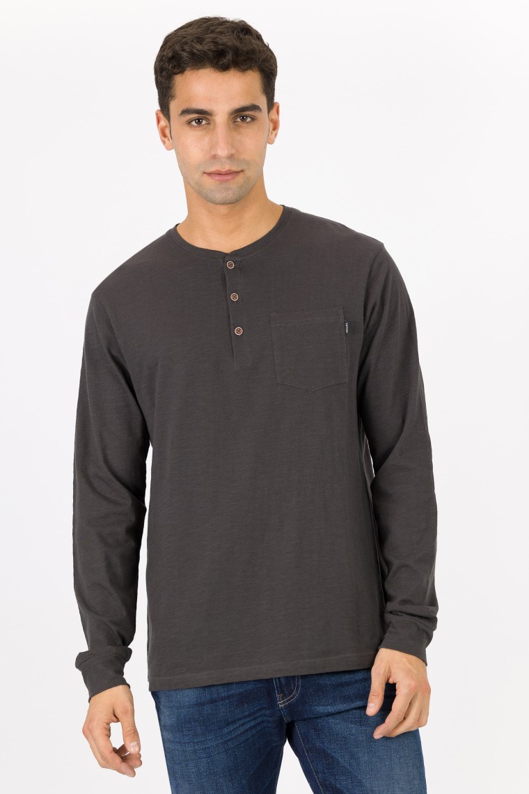 Dark Gray Long Sleeve T-Shirt