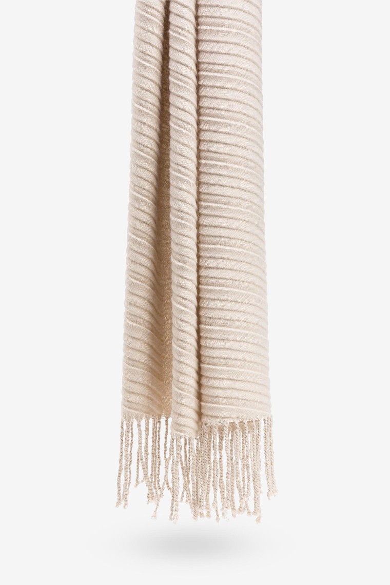 Soft-Touch Pleated Scarf