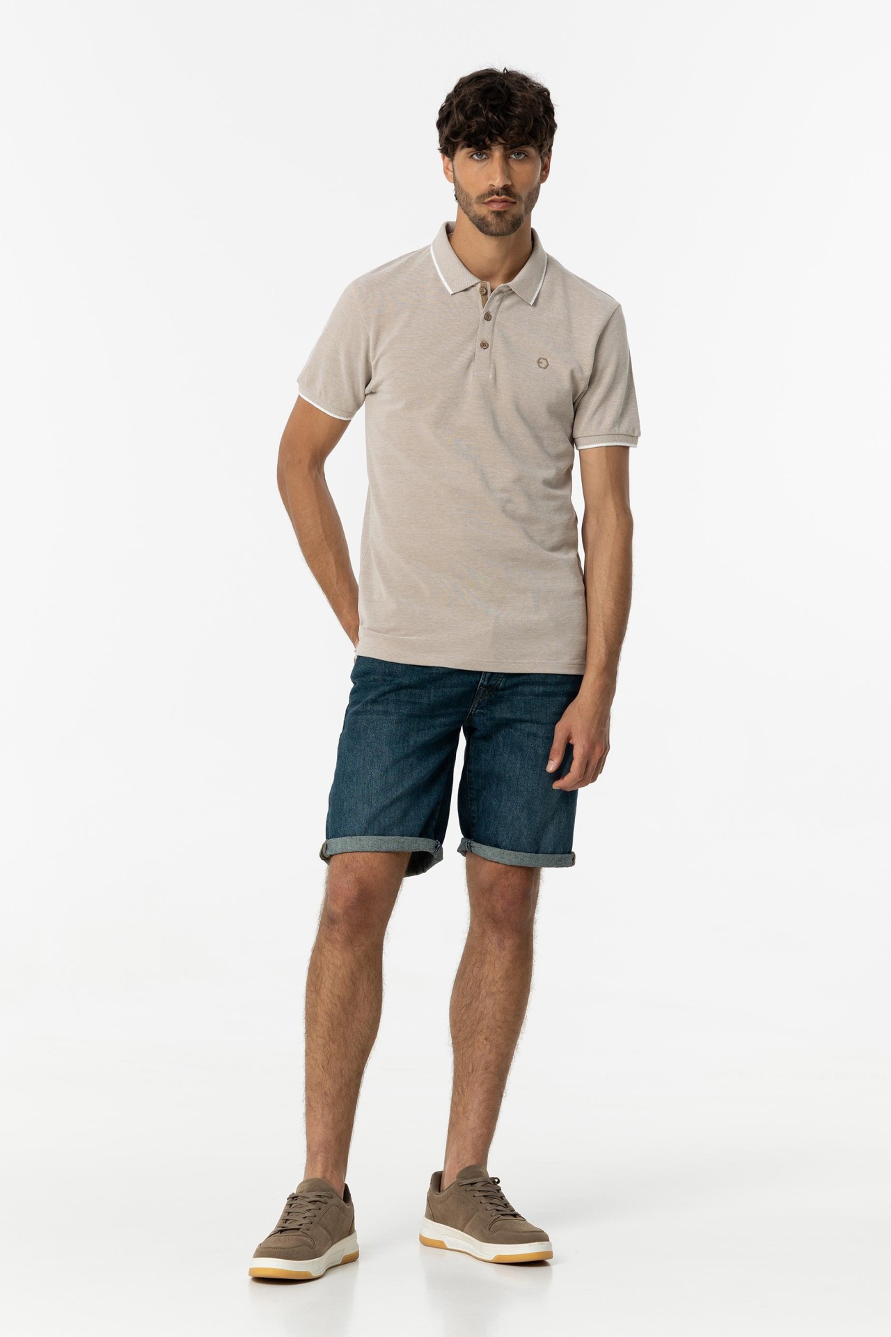 Regular Fit Denim Shorts