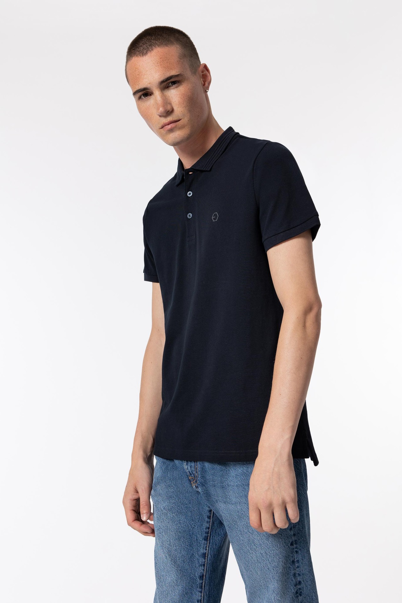 Blue Short Sleeve Polo