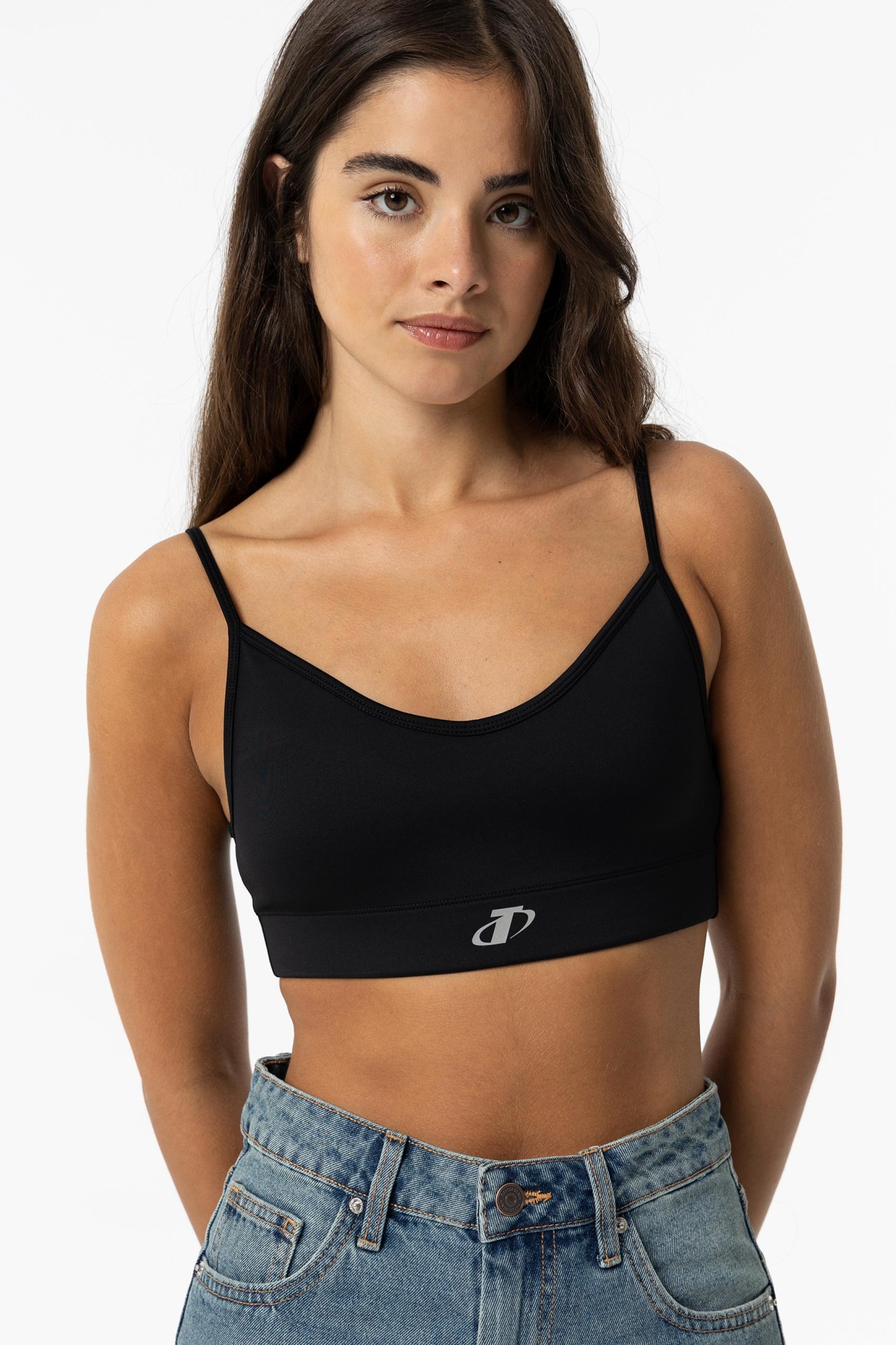 Crop Top com Logtipo Refletor