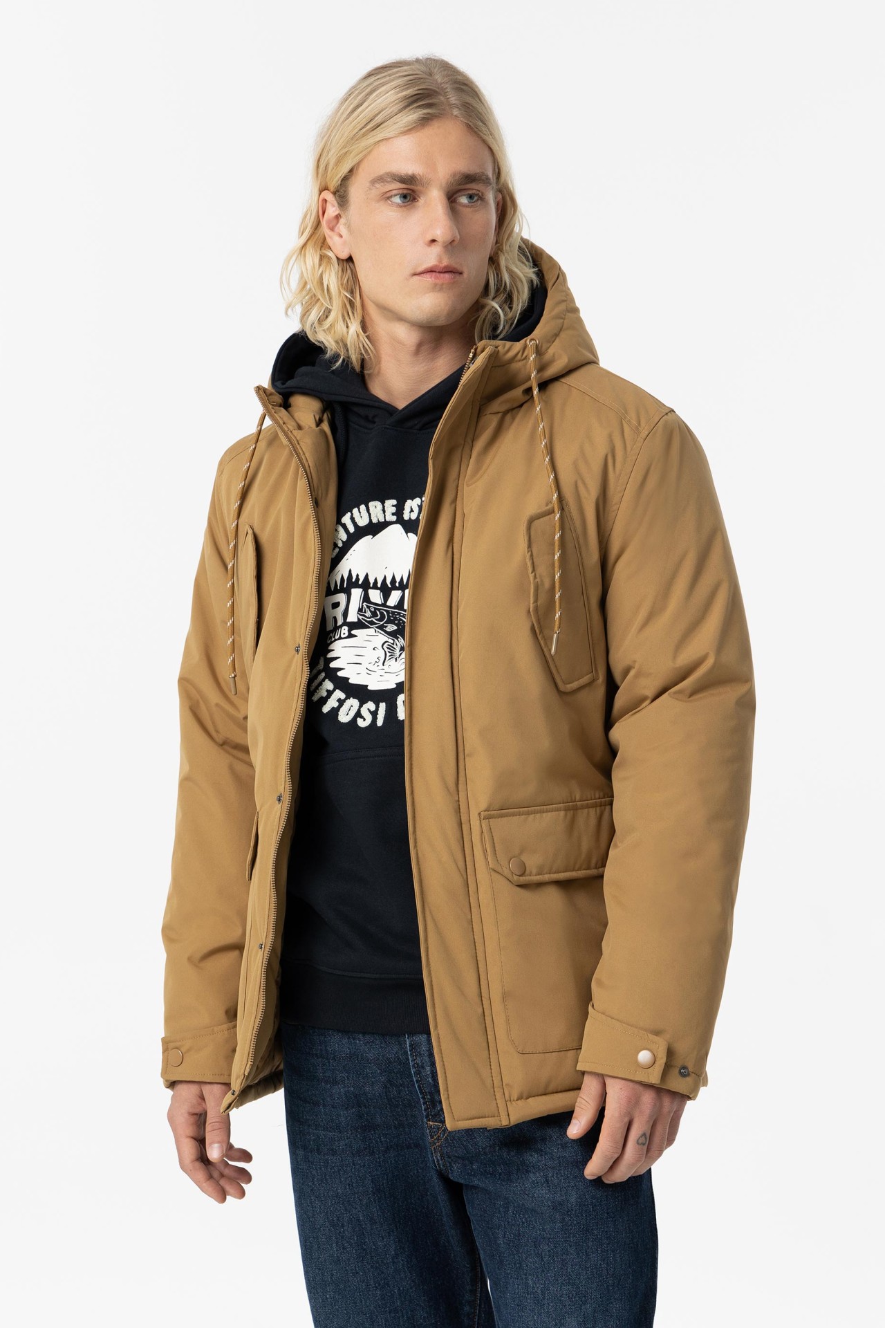 Camel Long Jacket