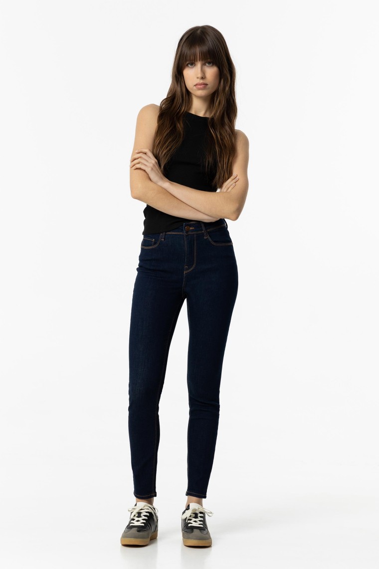 Jeans Lauren Skinny Cintura Alta