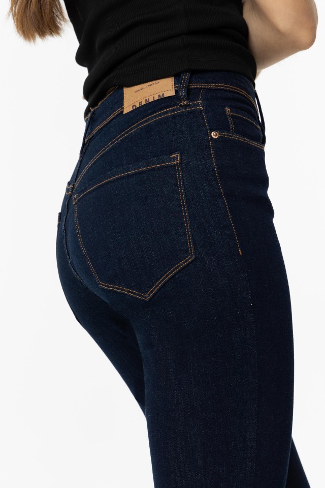 Jeans Lauren Skinny Tiro Alto