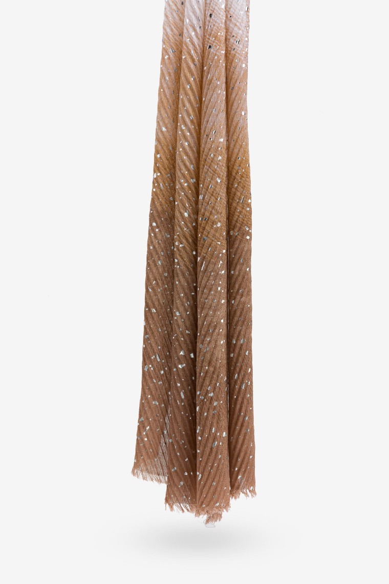 Ombr Pleated Scarf