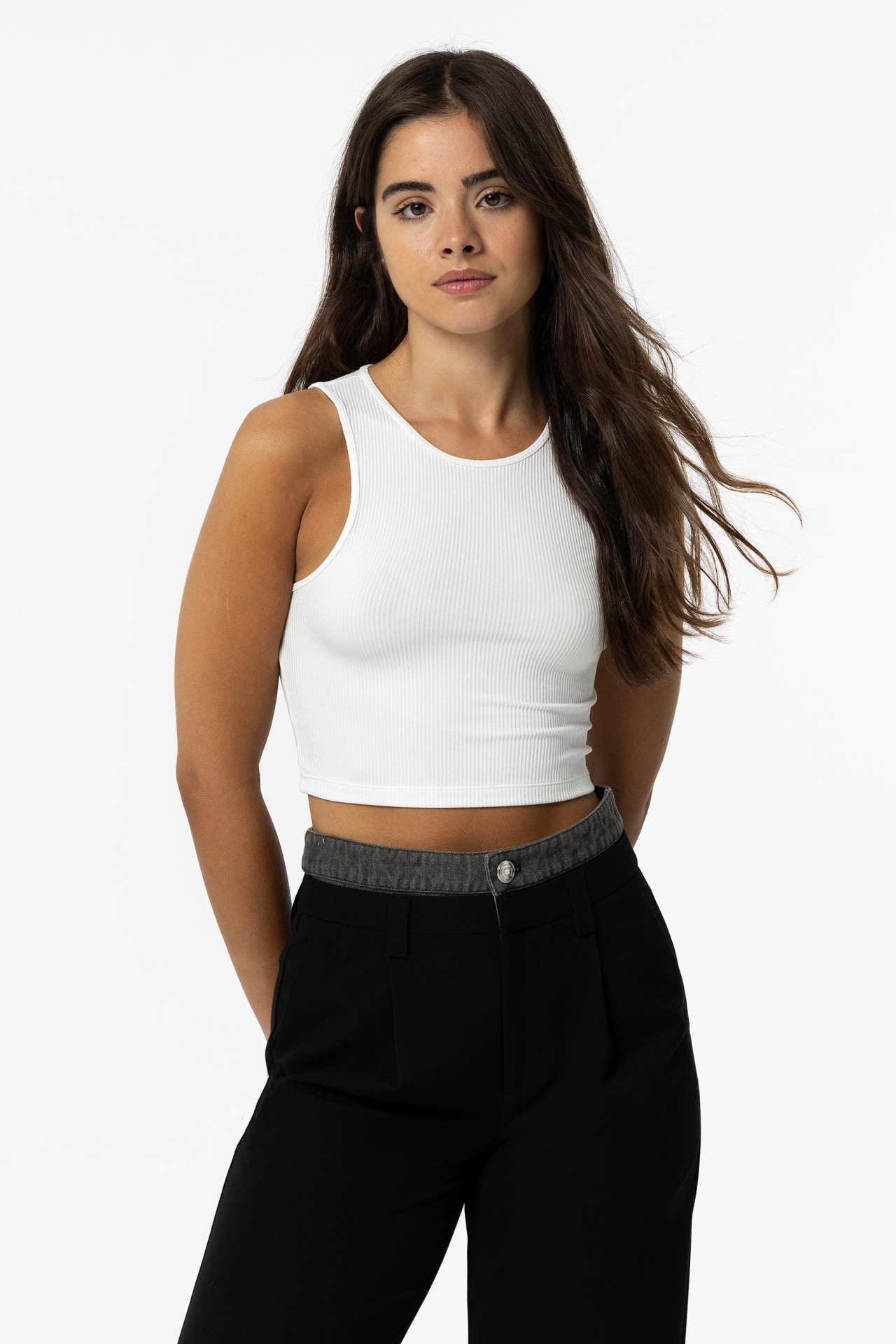 Crop Top Canelado