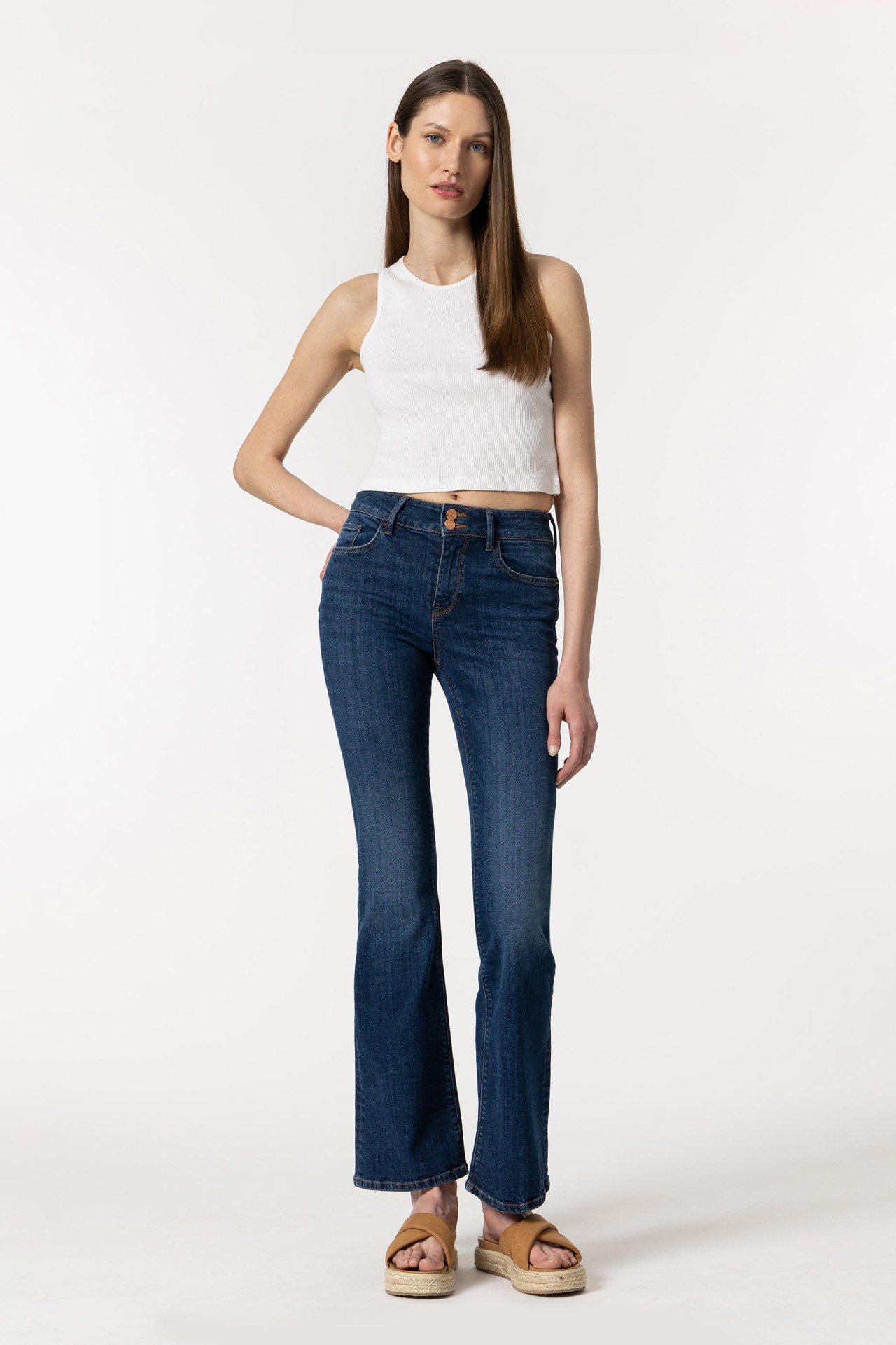 Boot Cut Jeans Light Push Up