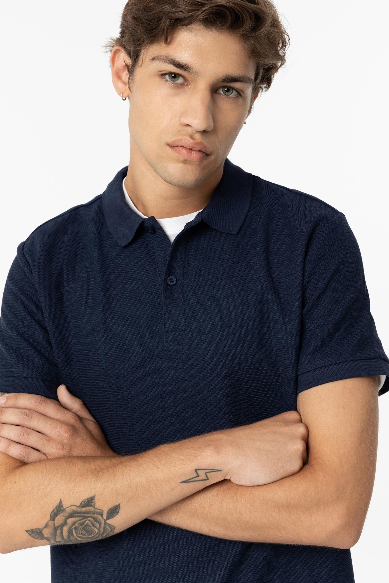 Textured Polo Shirt