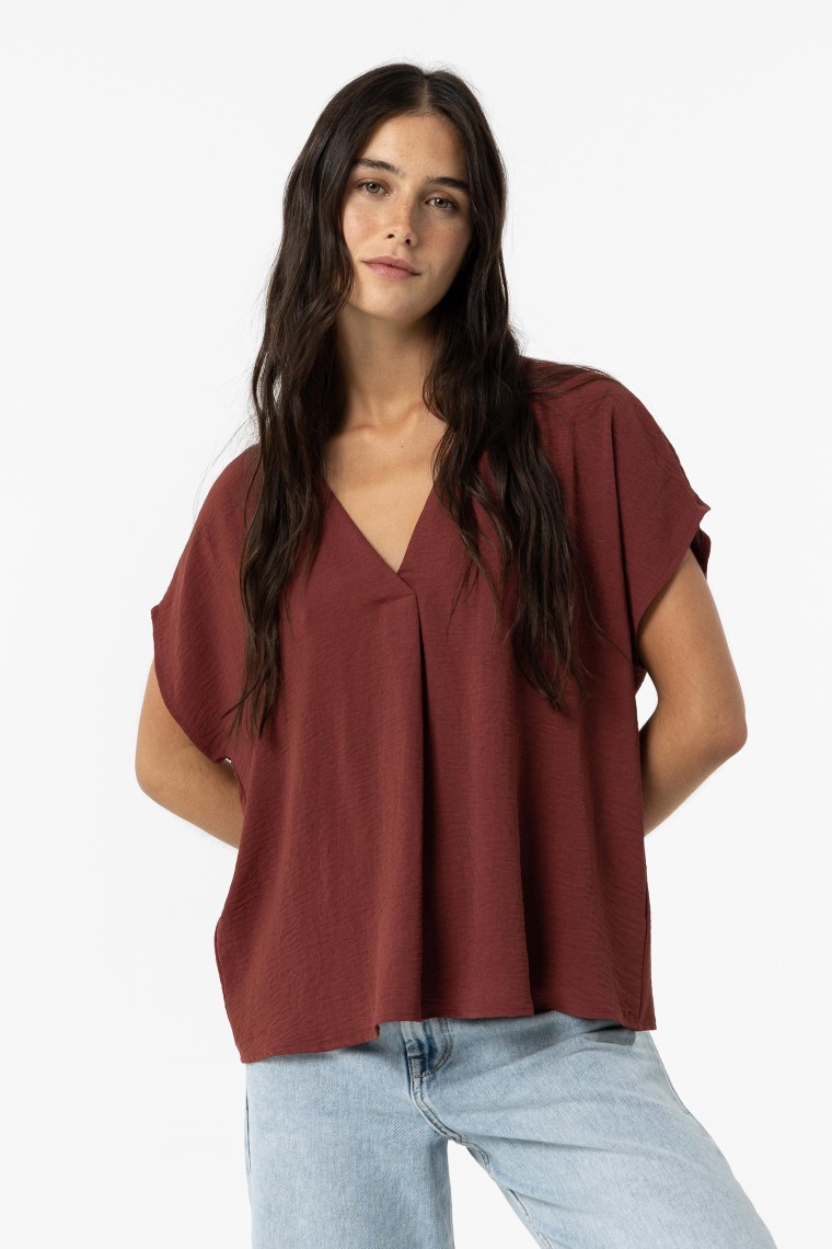 Blusa Efecto Arrugado