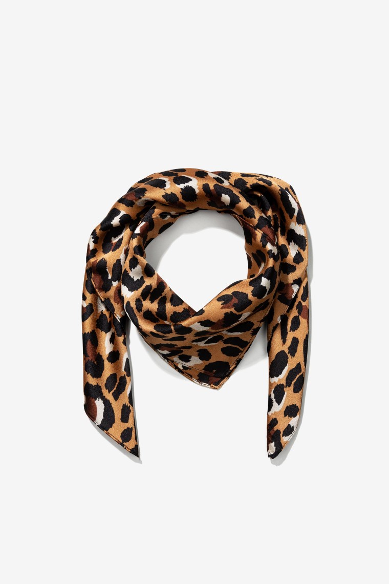 Animal Print Satin Bandana