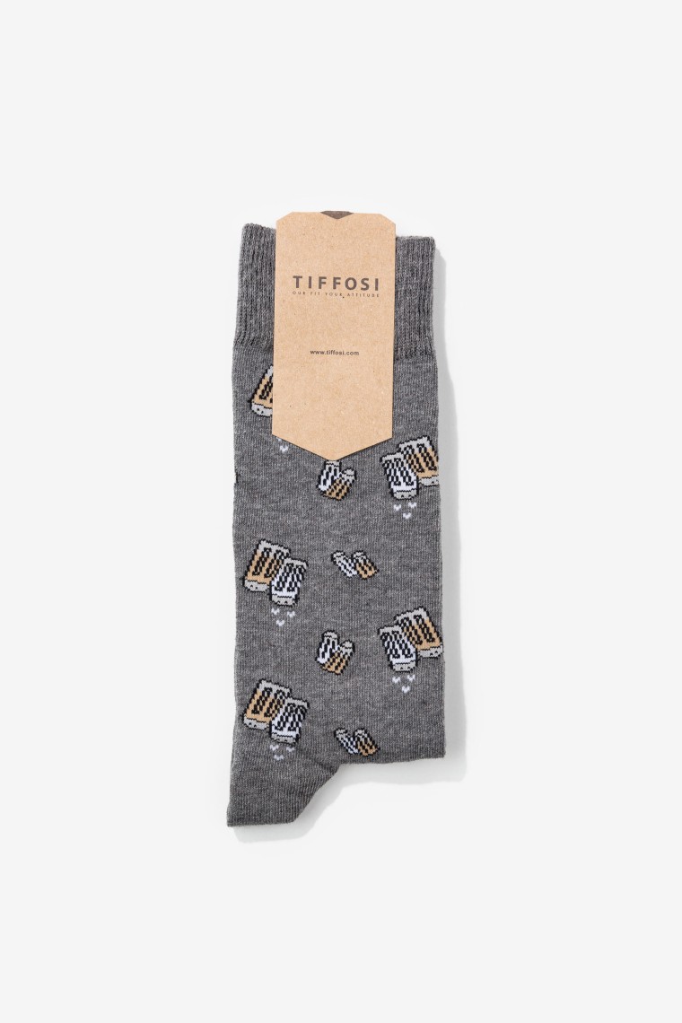 Dark Grey Melange Socks