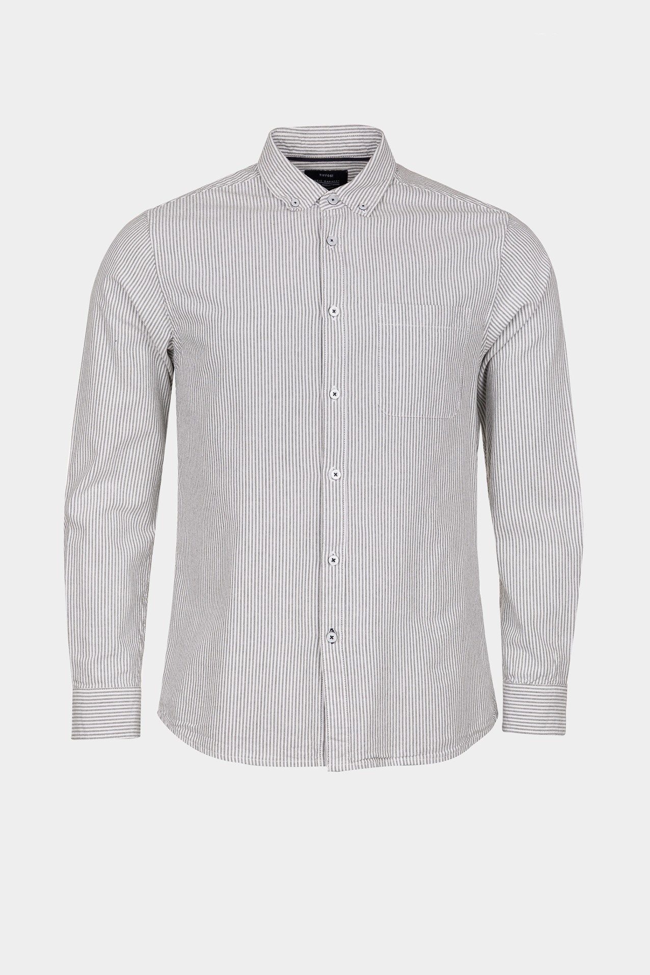Camisa Regular Fit Oxford s Riscas