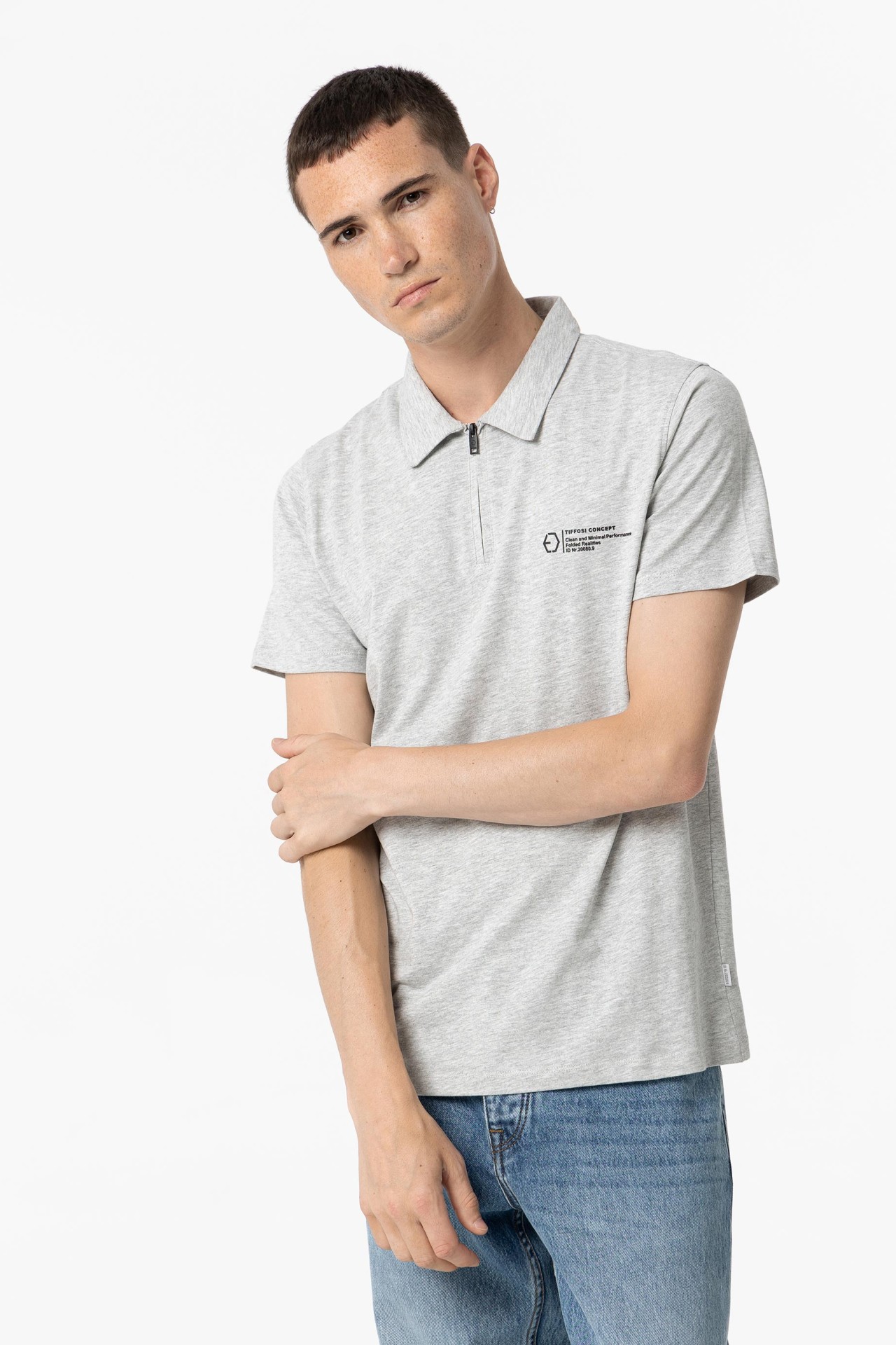 Polo Shirt with Zip