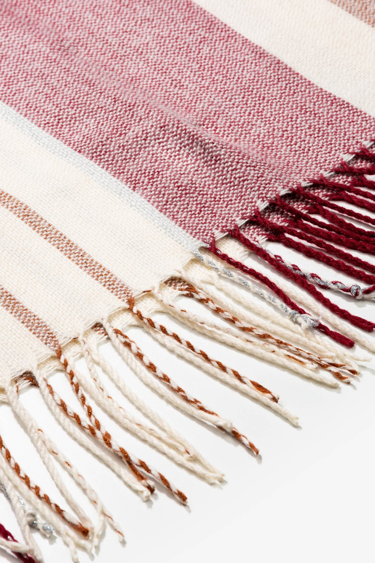 Gola de Malha s Riscas com Franjas