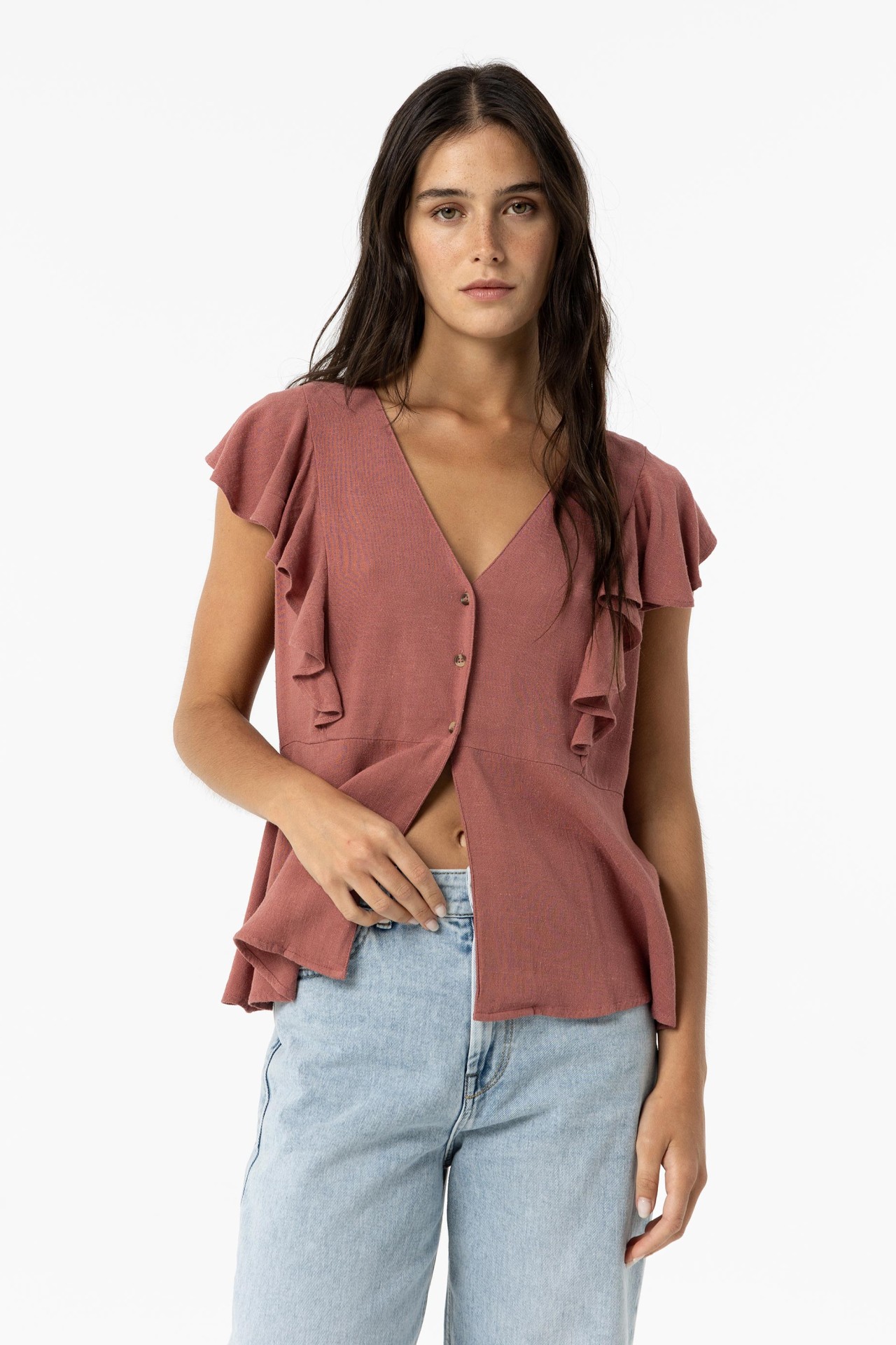 Blouse with Ruffles