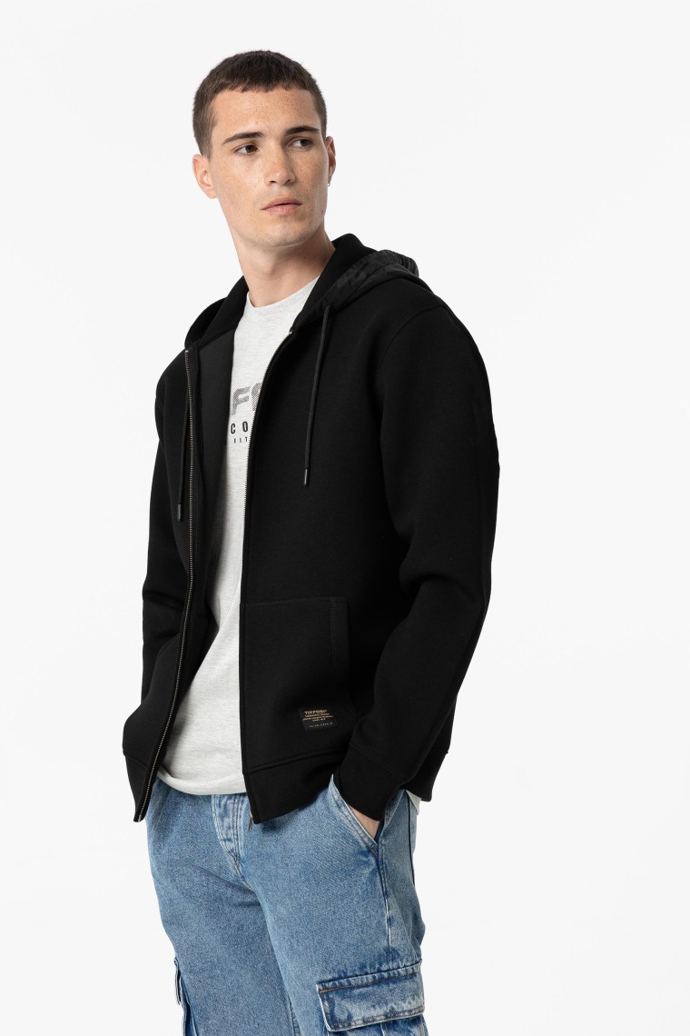 Contrast Hooded Jacket