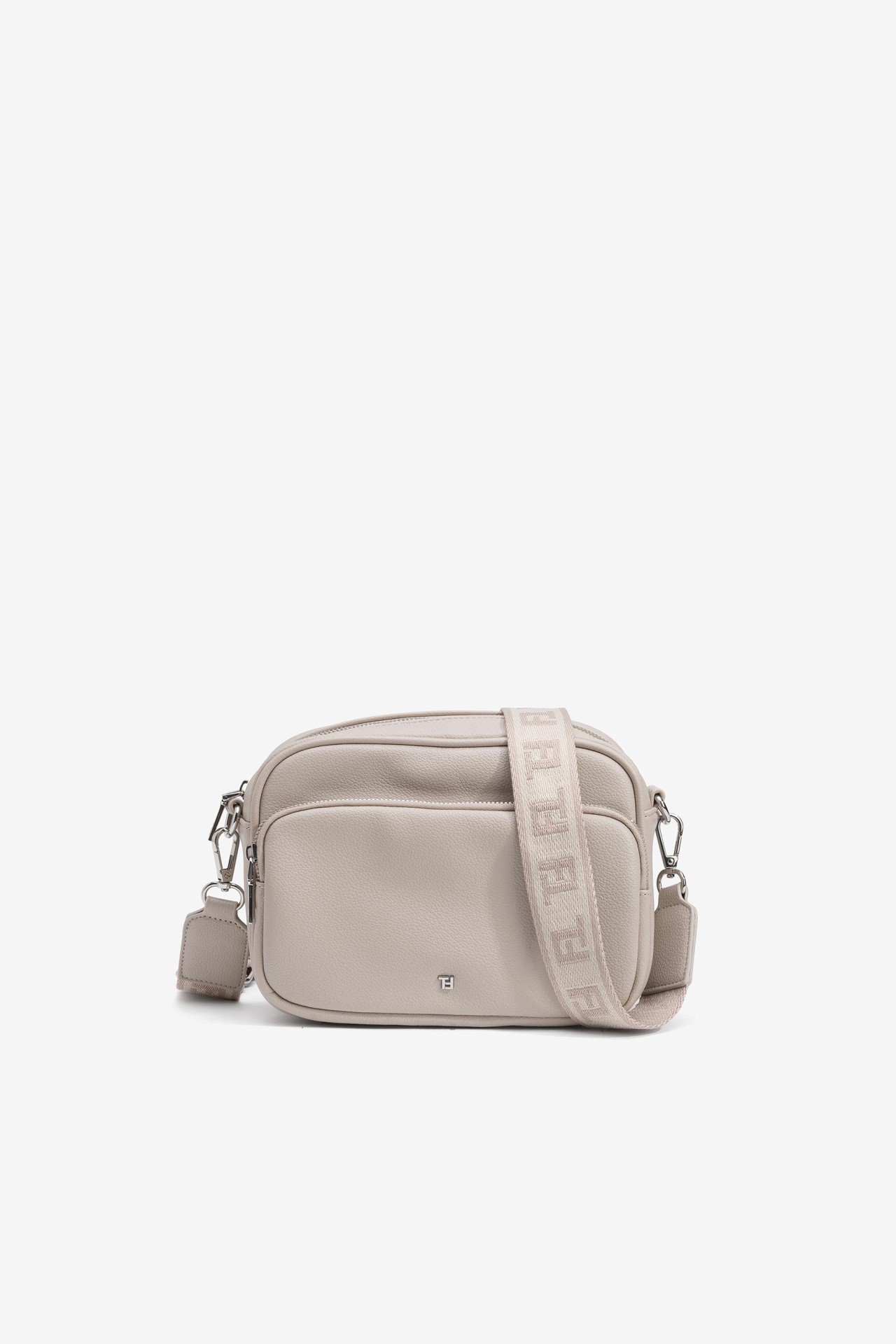 Leather Effect Crossbody Bag with Texture