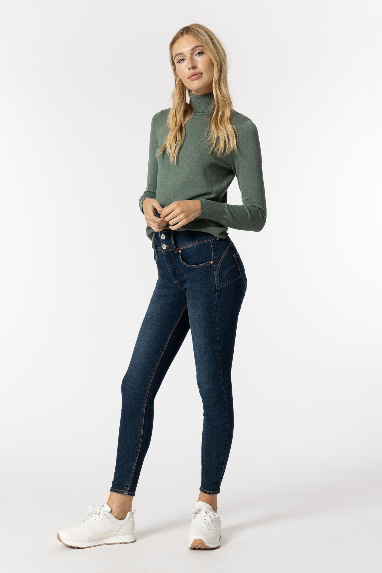 Jeans Double-up Skinny Cintura Alta