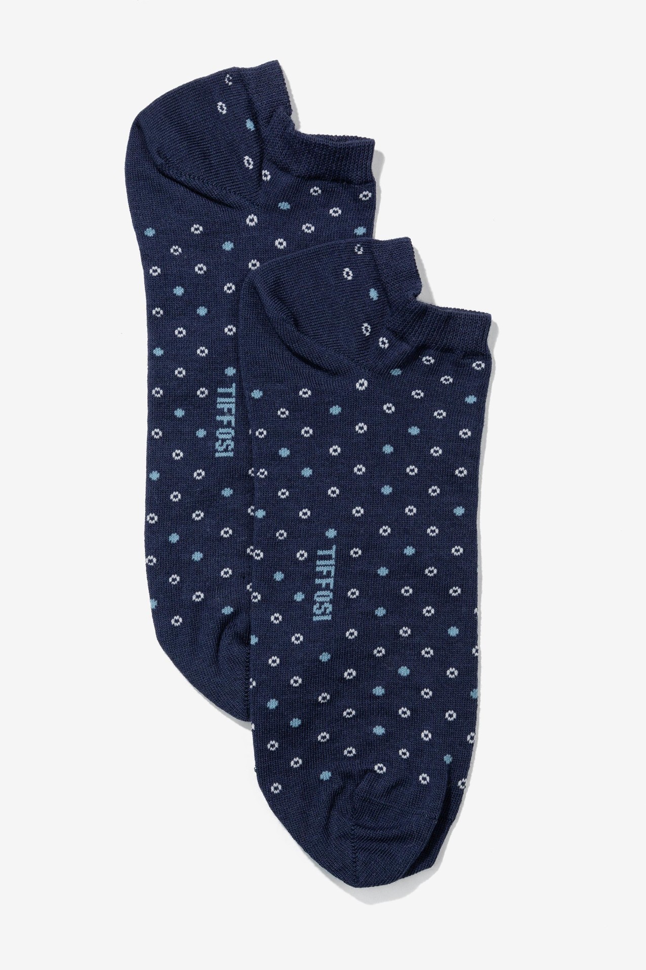 Blue Microprint Socks
