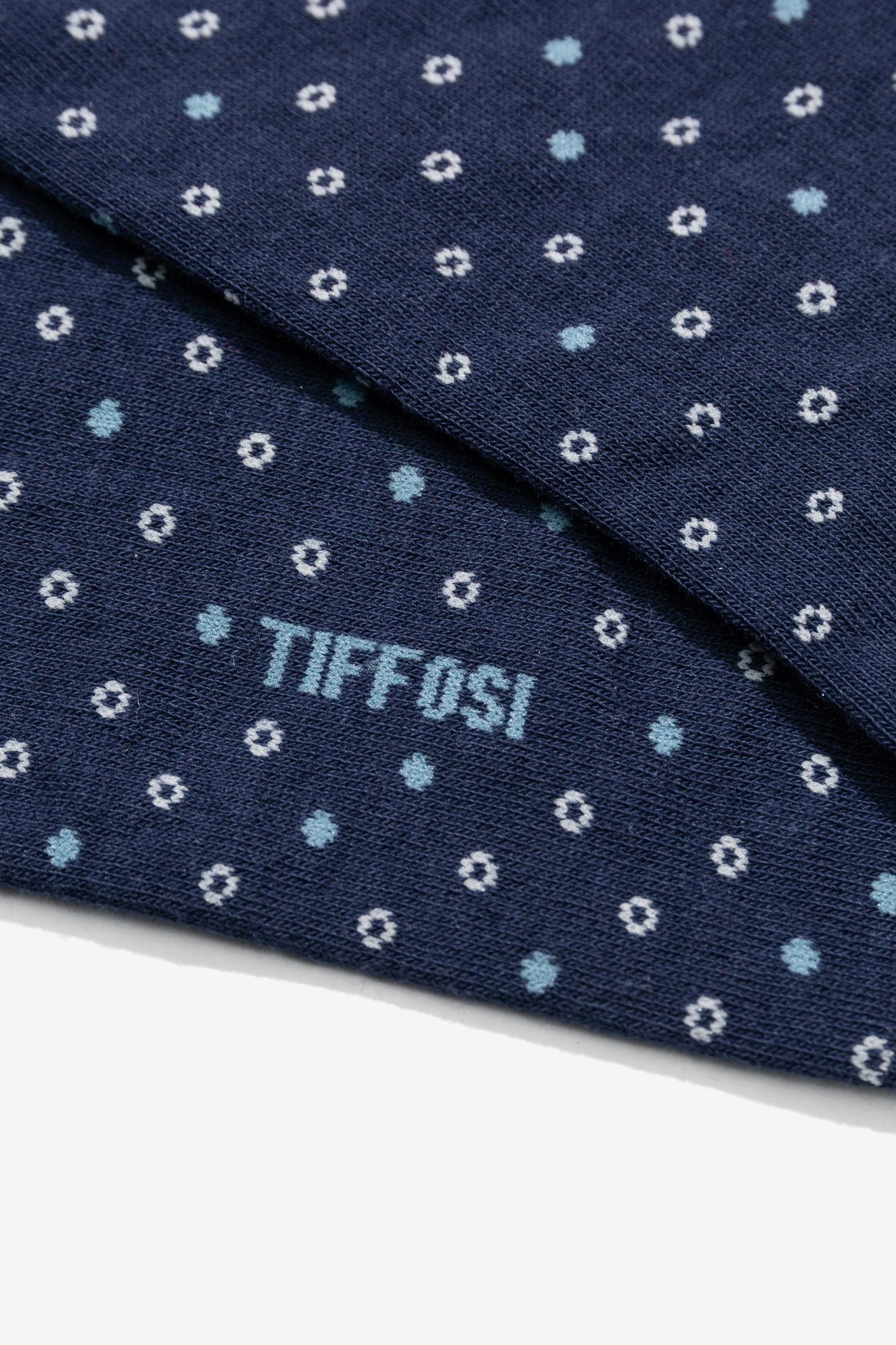Blue Microprint Socks