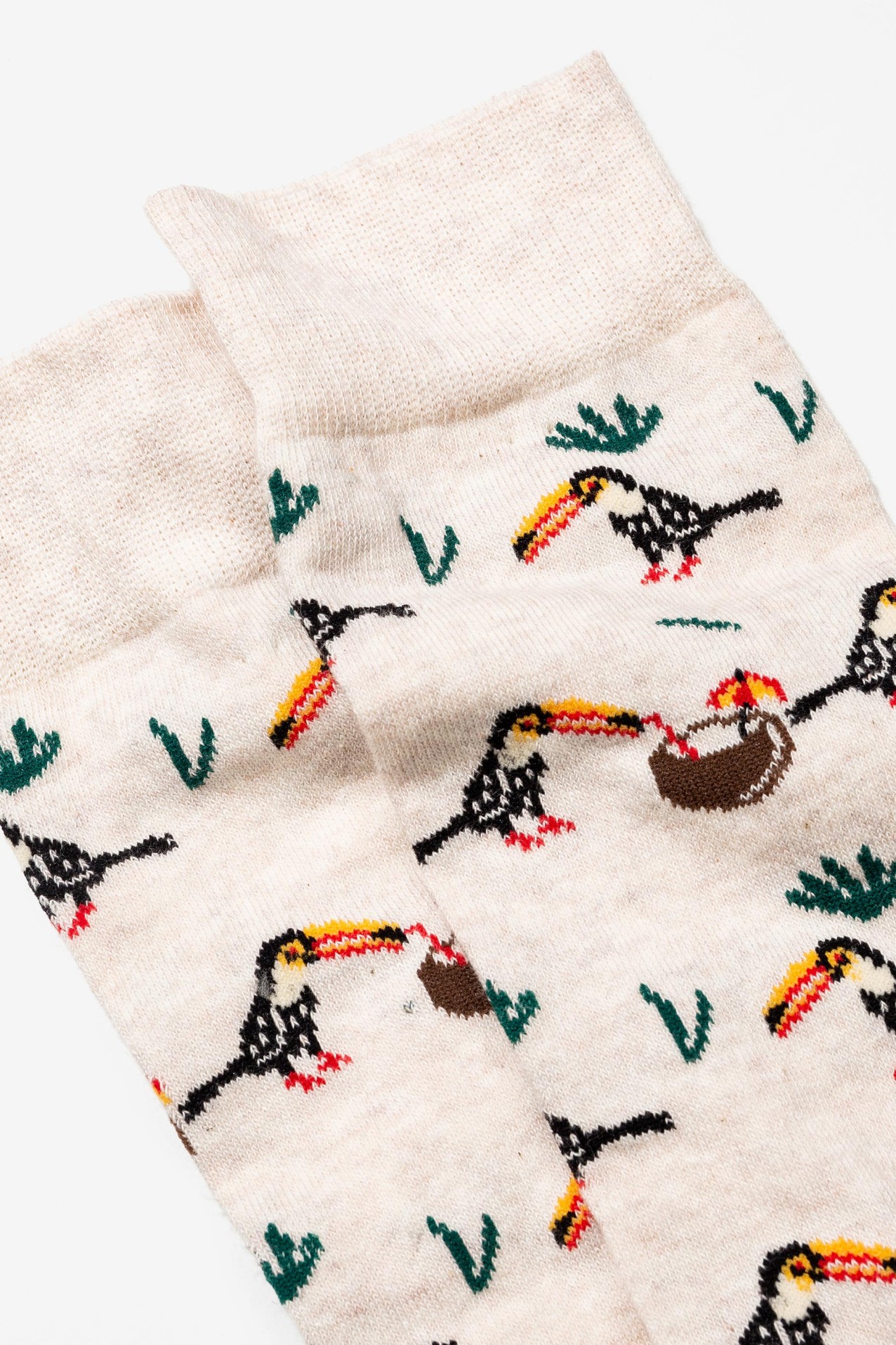 Calcetines a media pierna con estampado de fantasa