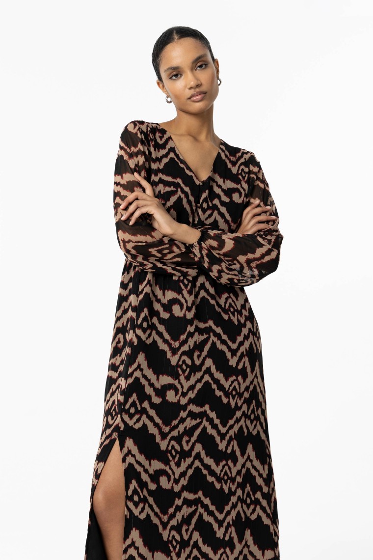 Printed Midi Dress