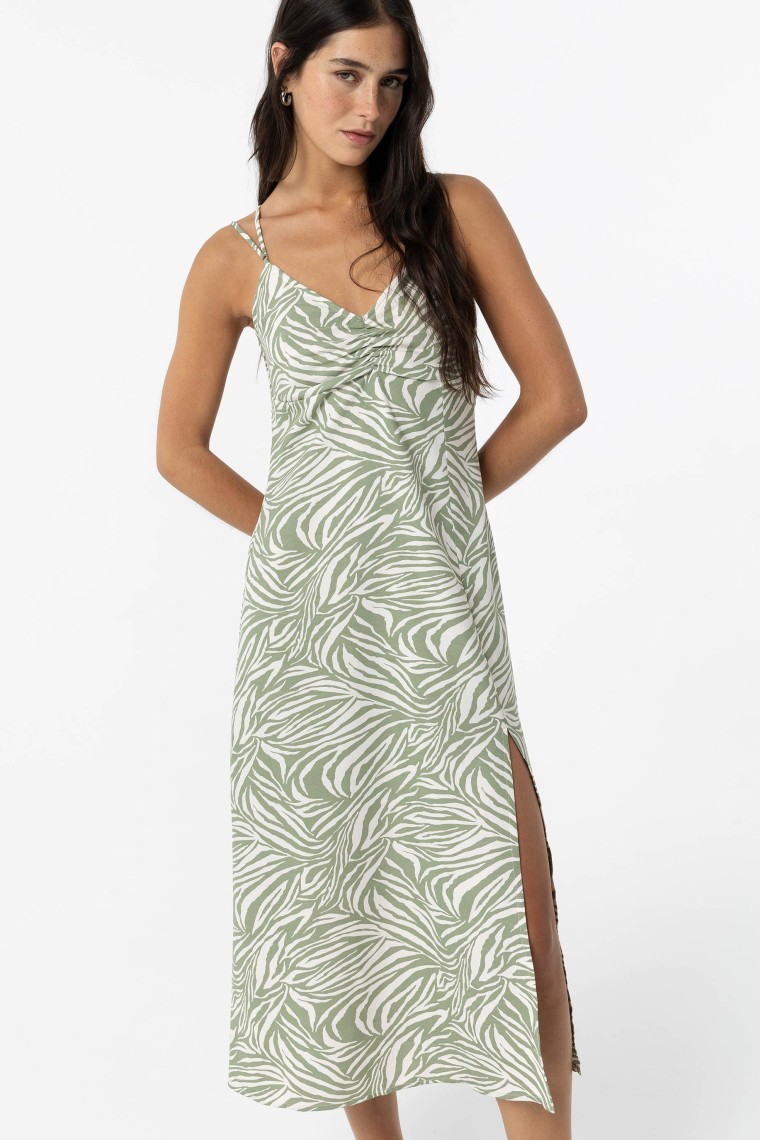 Printed Midi Dress