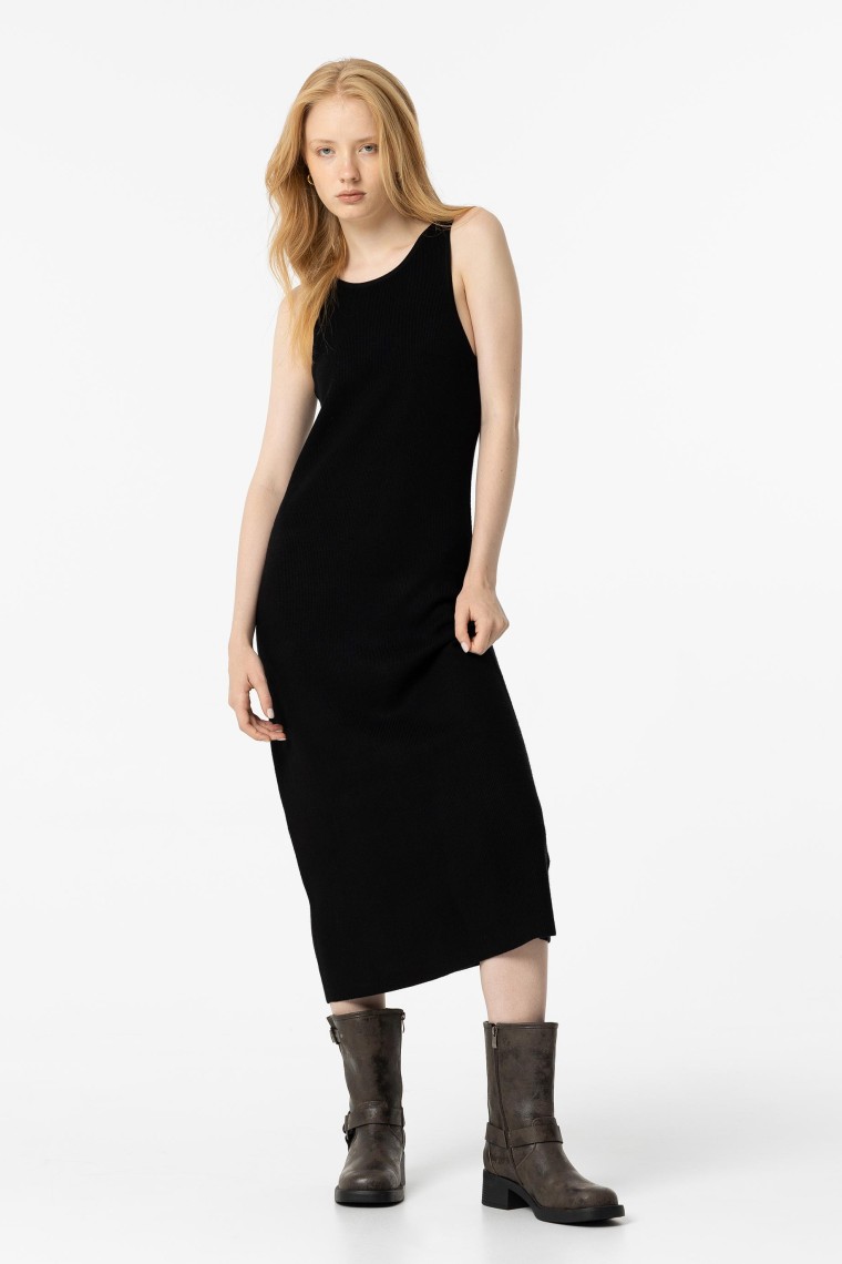 Ribbed Midi Dress