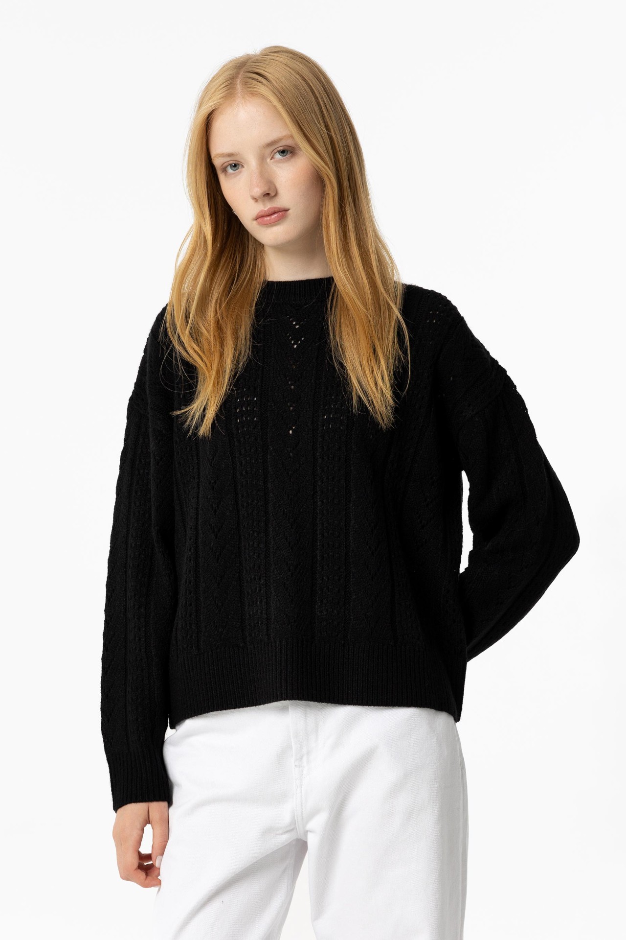 Cutwork Knit Sweater