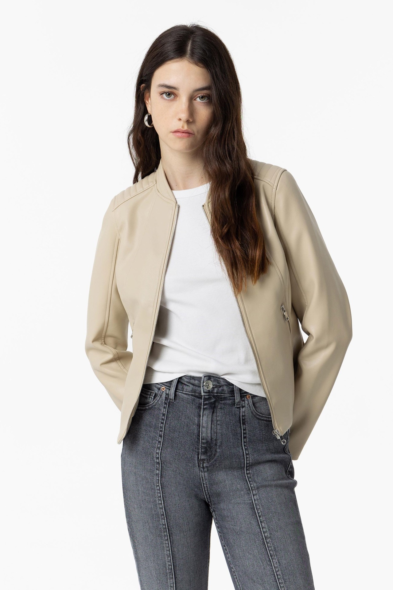 Beige Jacket