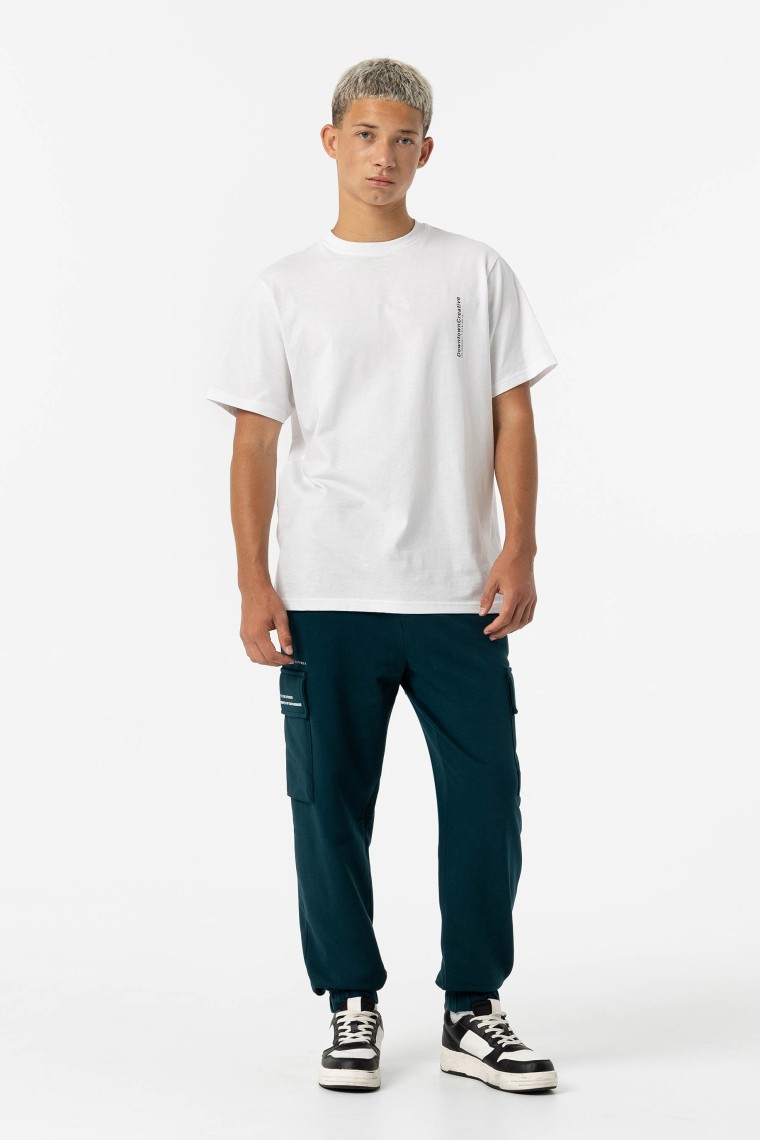 Relaxed Fit Pants with Cargo Pockets