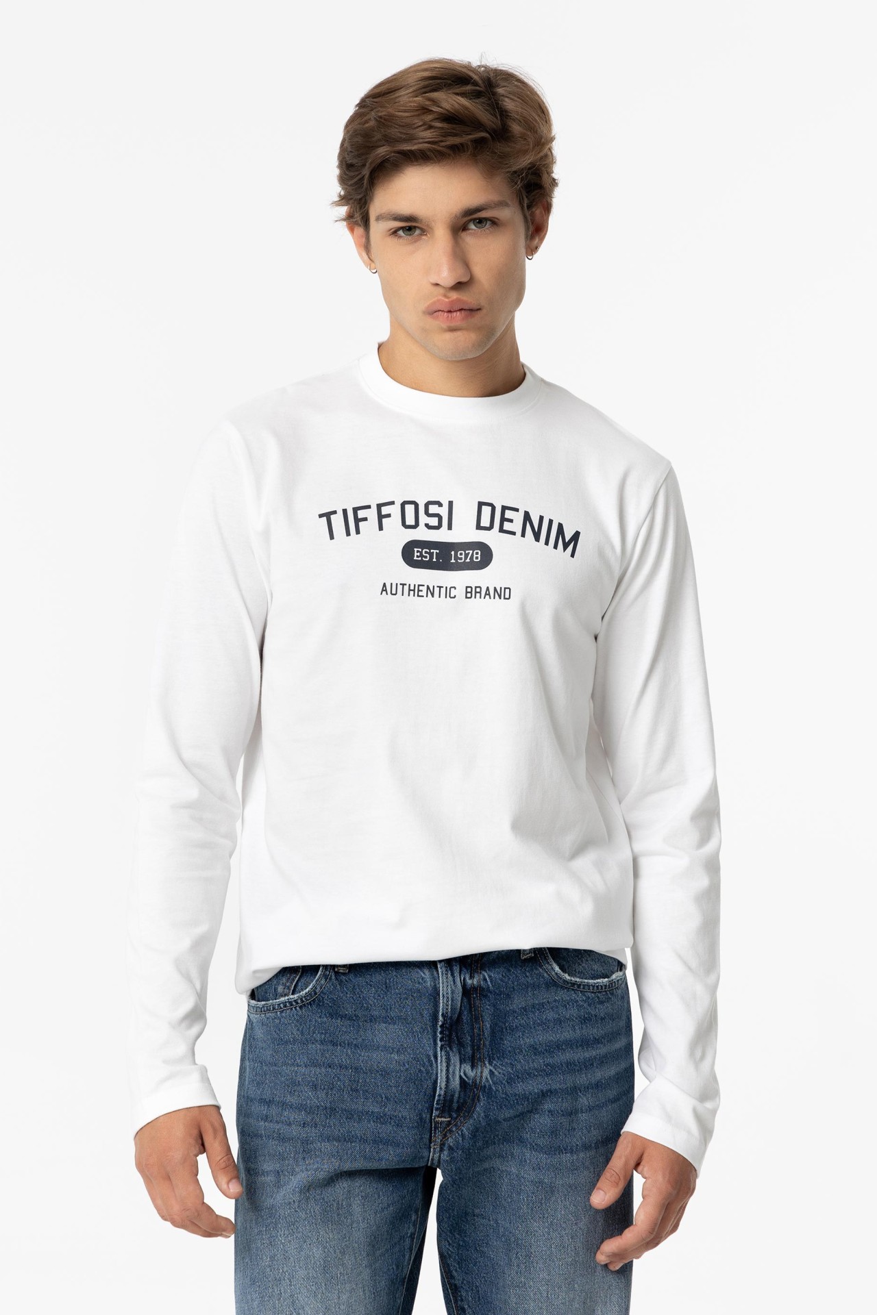 Camiseta Tacto Suave con Estampado Frontal