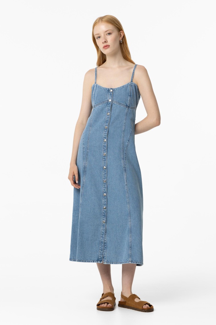 Vestido Midi Denim