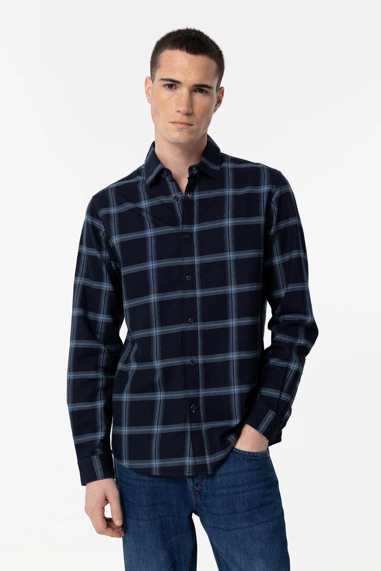 Dark Navy Long Sleeve Shirt