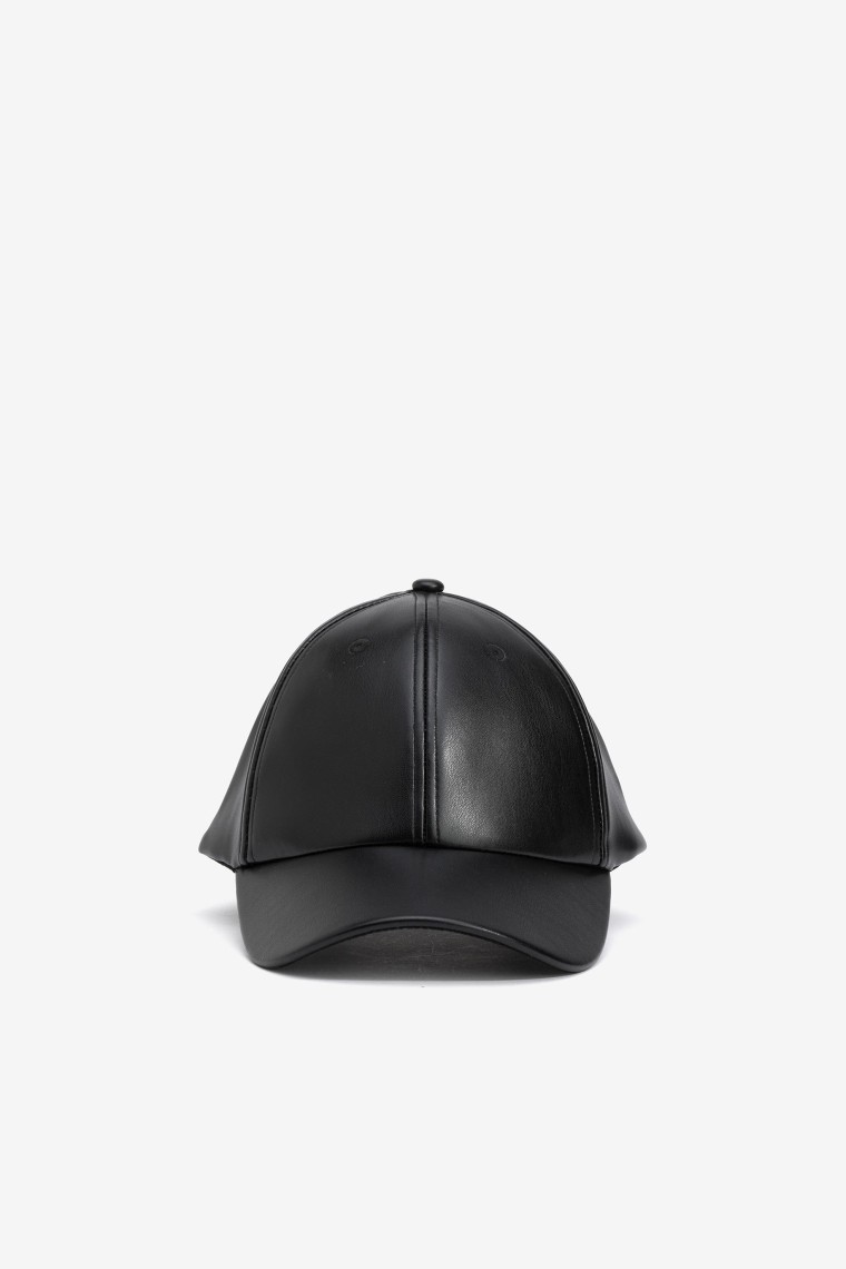 Leather Effect Cap