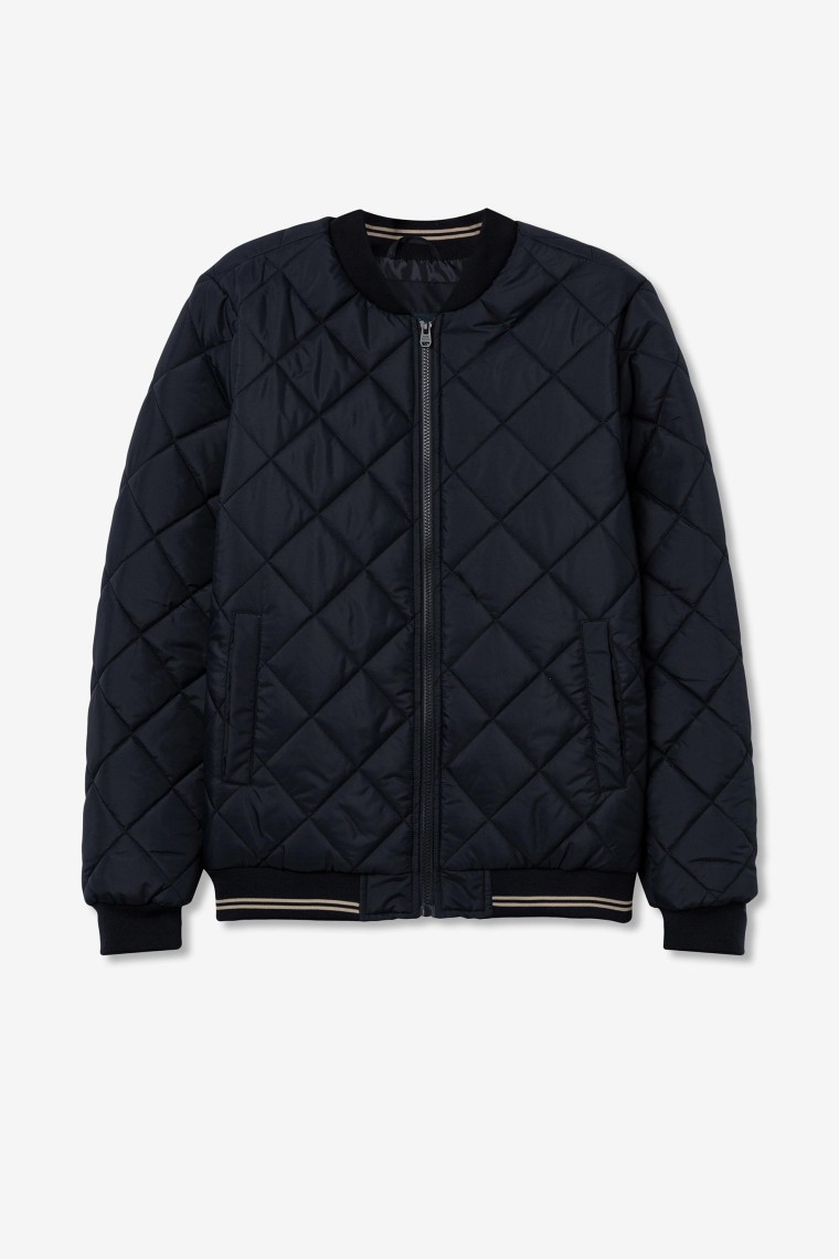 Bomber Jacket with Stitching