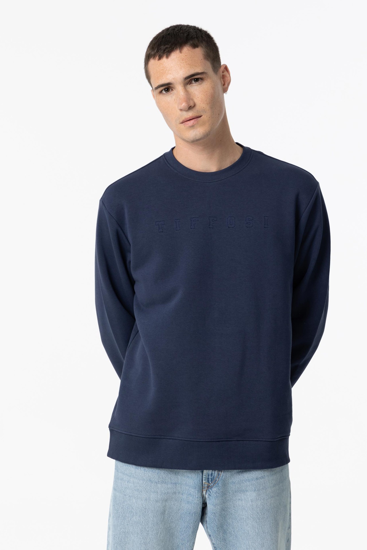 Sweatshirt with Front Embroidery