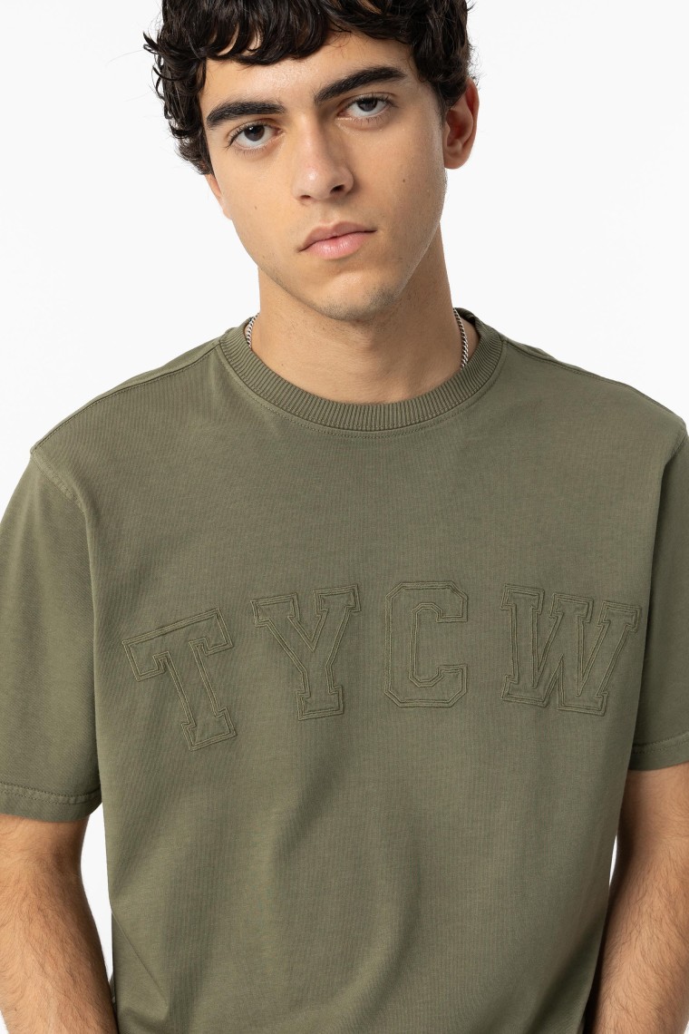 T-shirt with Front Embroidery