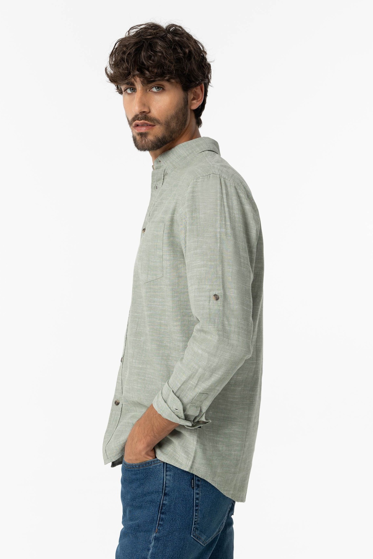 Regular Fit Chambray Shirt