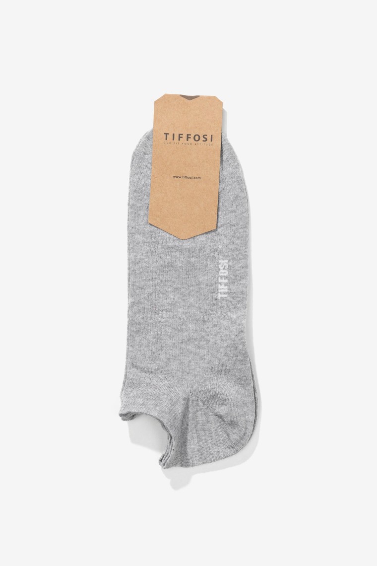 Light Grey Melange Basic Socks