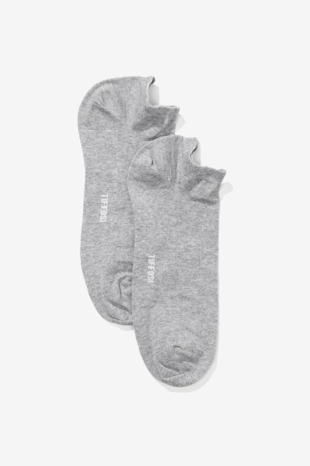 Light Grey Melange Basic Socks Light Grey Melange Basic Socks