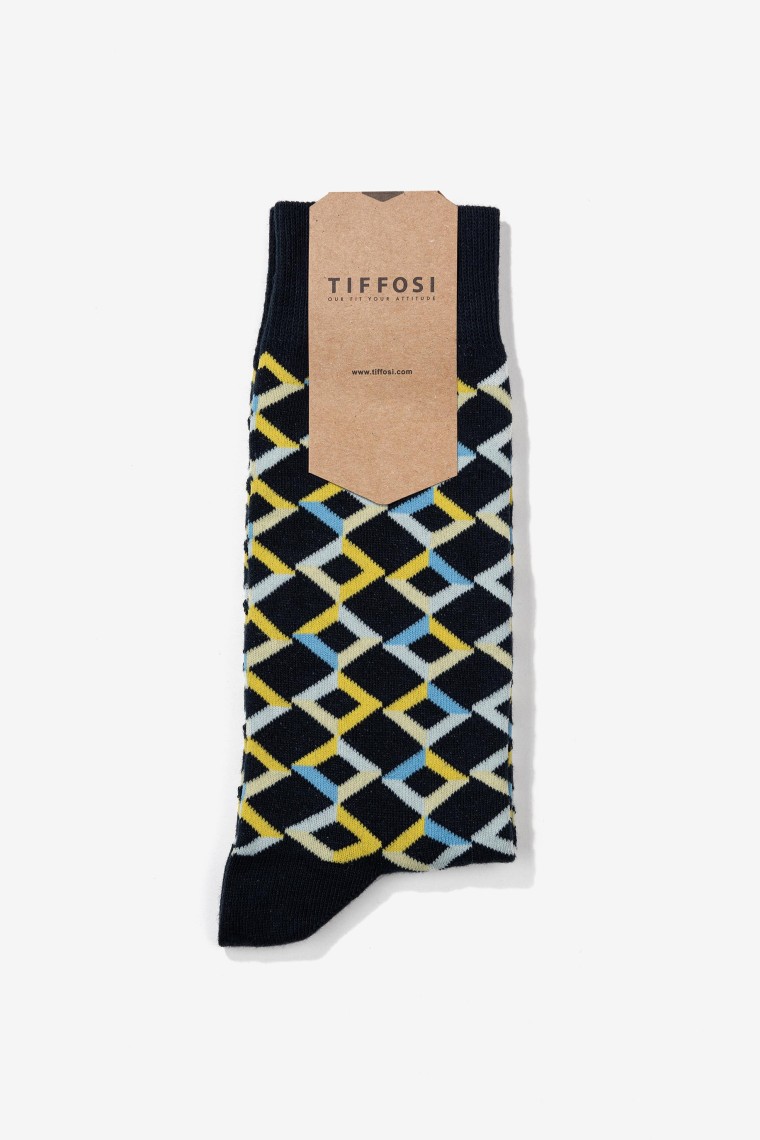 Dark Navy Microprint Socks