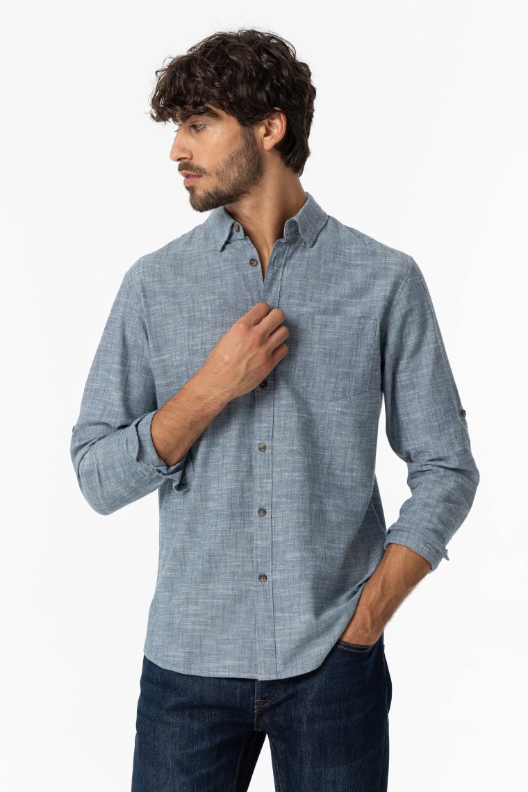 Regular Fit Chambray Shirt