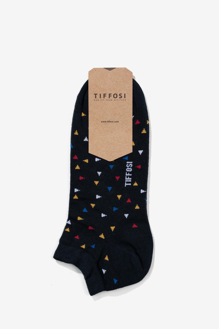 Dark Navy Microprint Socks