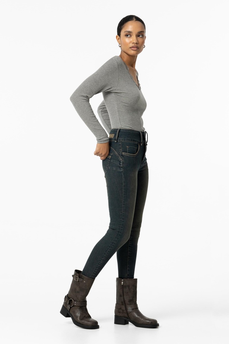 Jeans Double-up Skinny Efecto Lavado