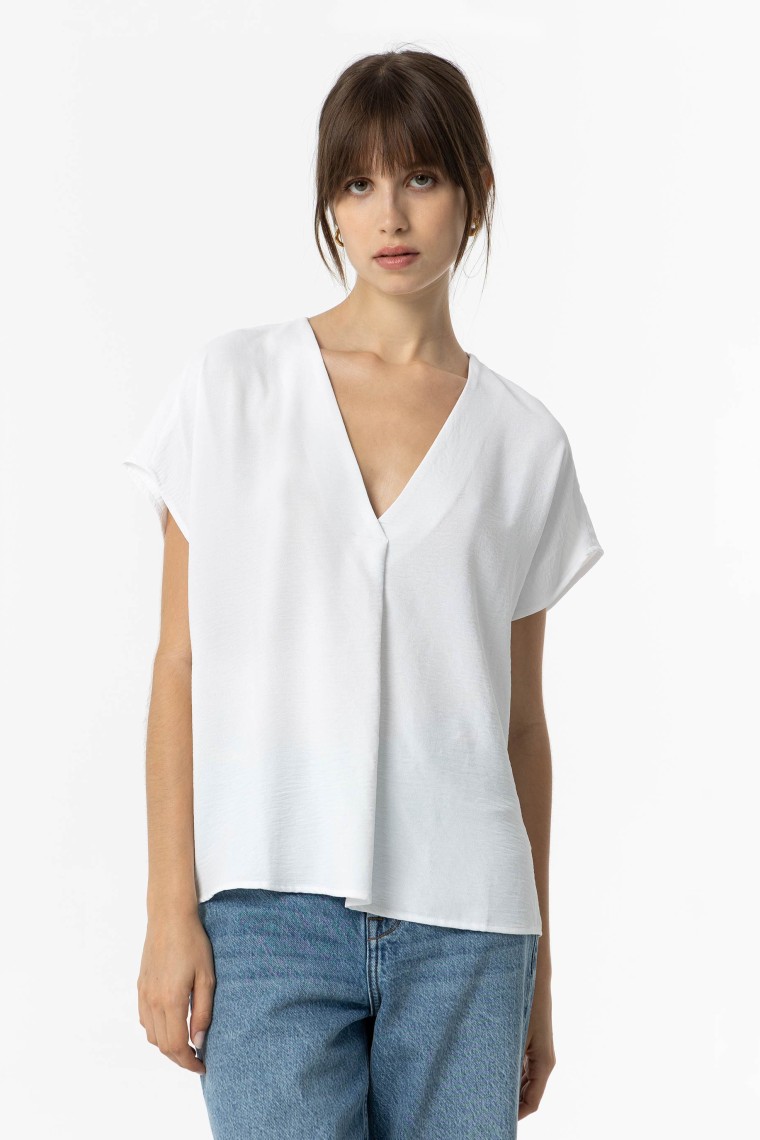 Blusa Efecto Arrugado