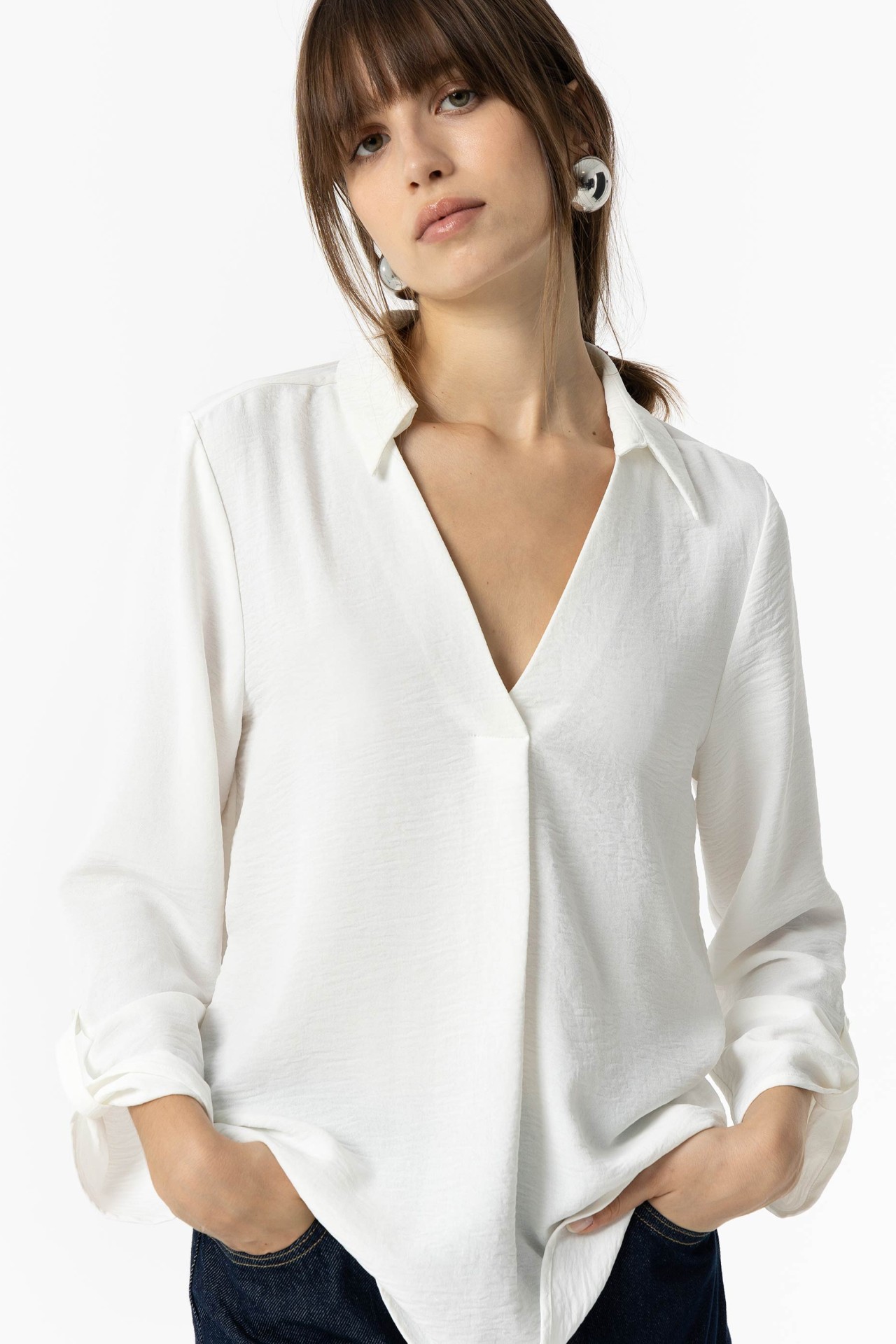 Blusa Efeito Enrugado