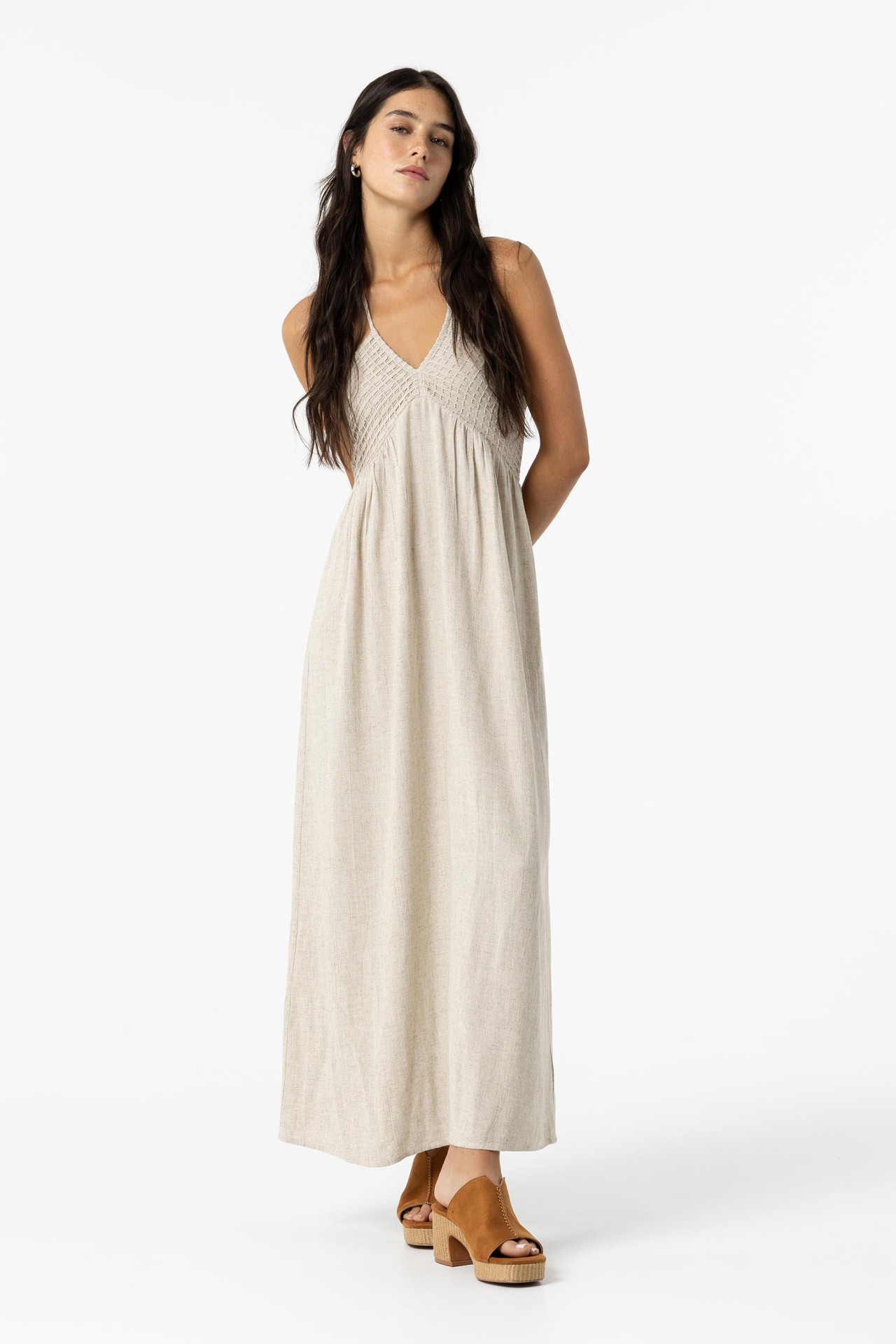 Rustic Long Halter Dress