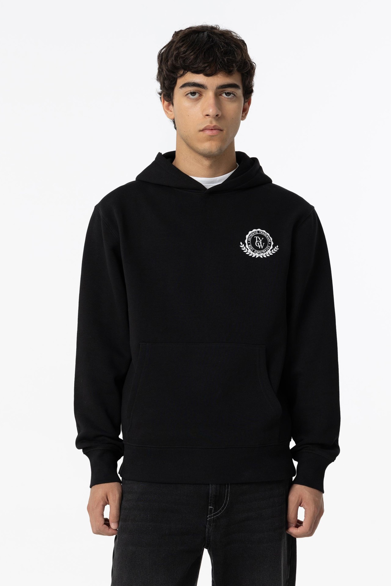 Hoodie com Estampado Frontal