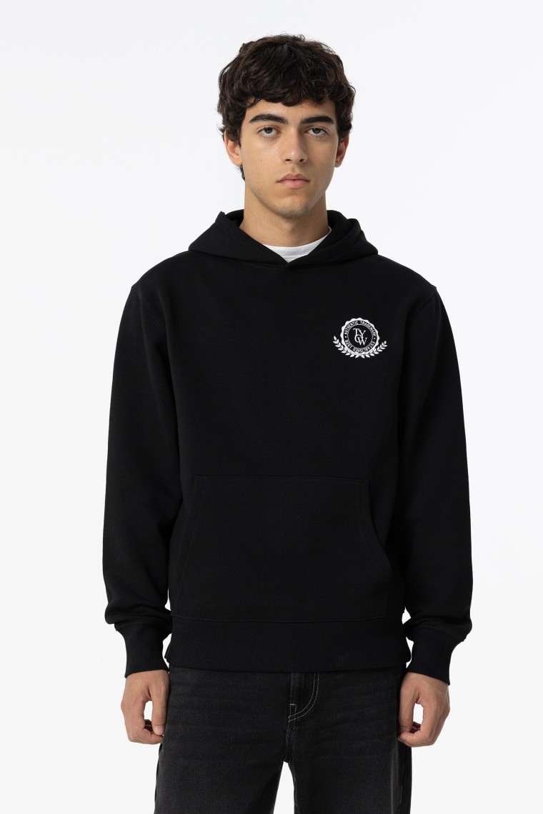 Sudadera con Capucha Estampado Frontal